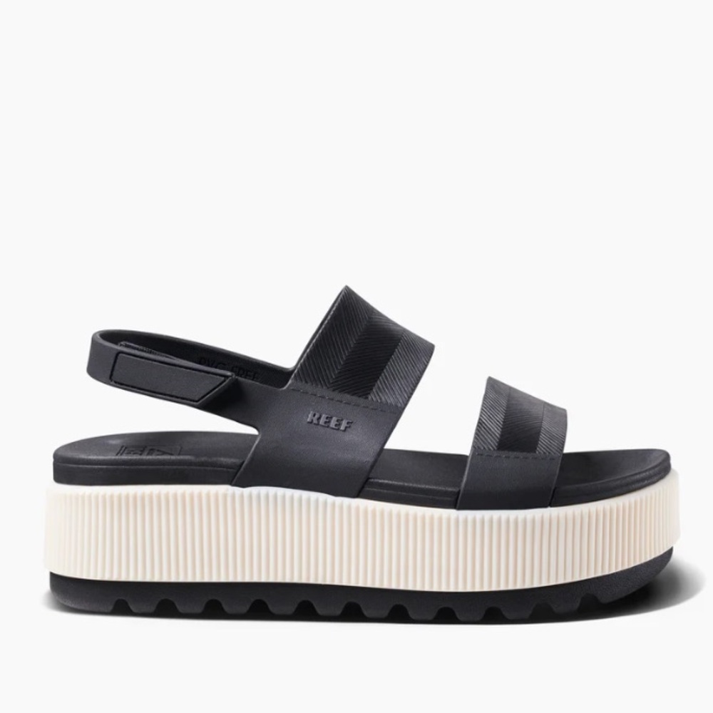 REEF Water Vista Higher Black Vintage Slingback Sandal Woman’s Size 9 - Picture 5 of 10